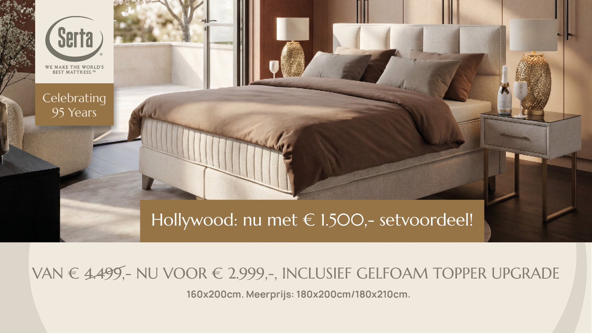 Serta Hollywood jubileumactie