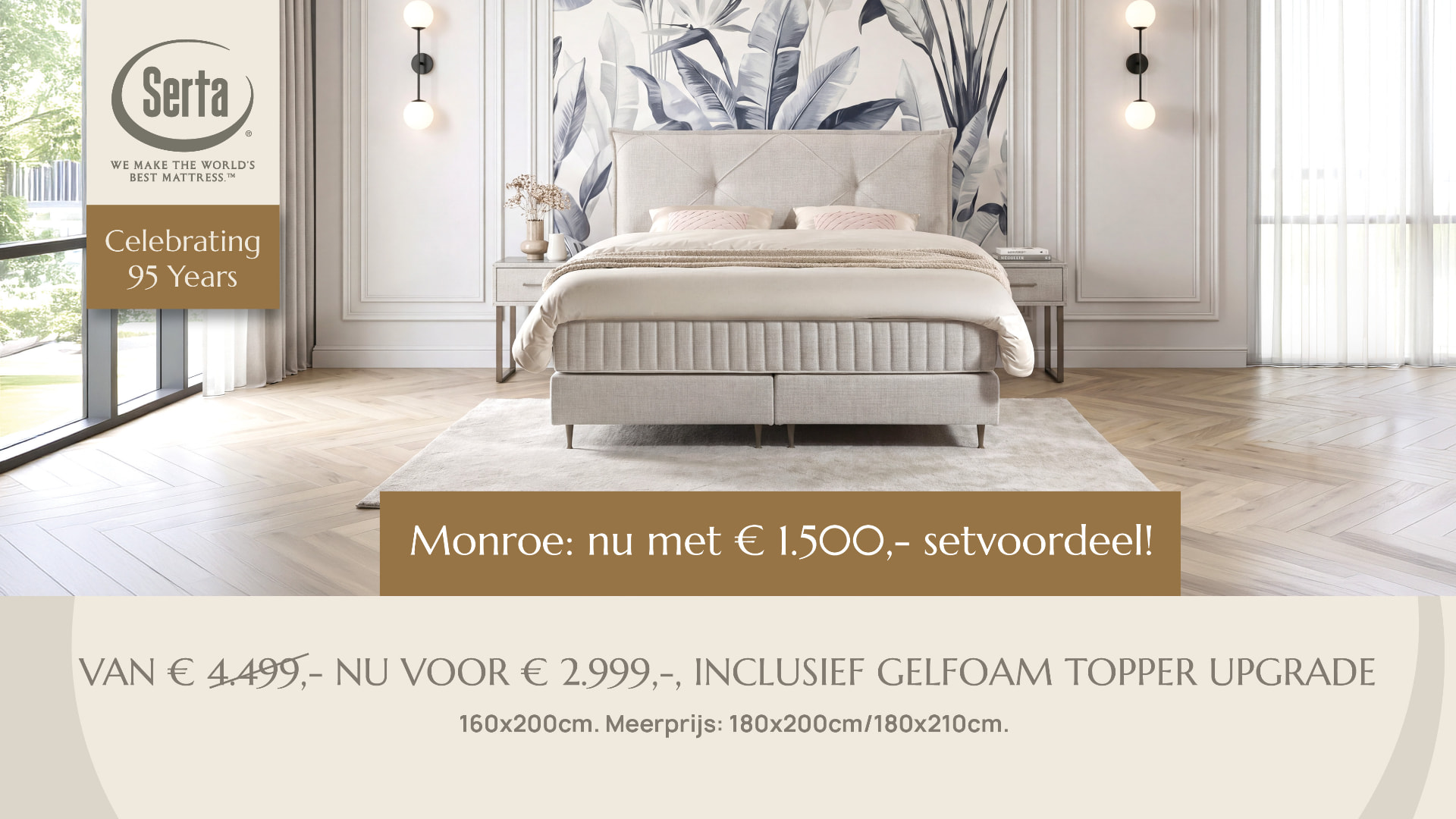 Serta Monroe jubileumactie